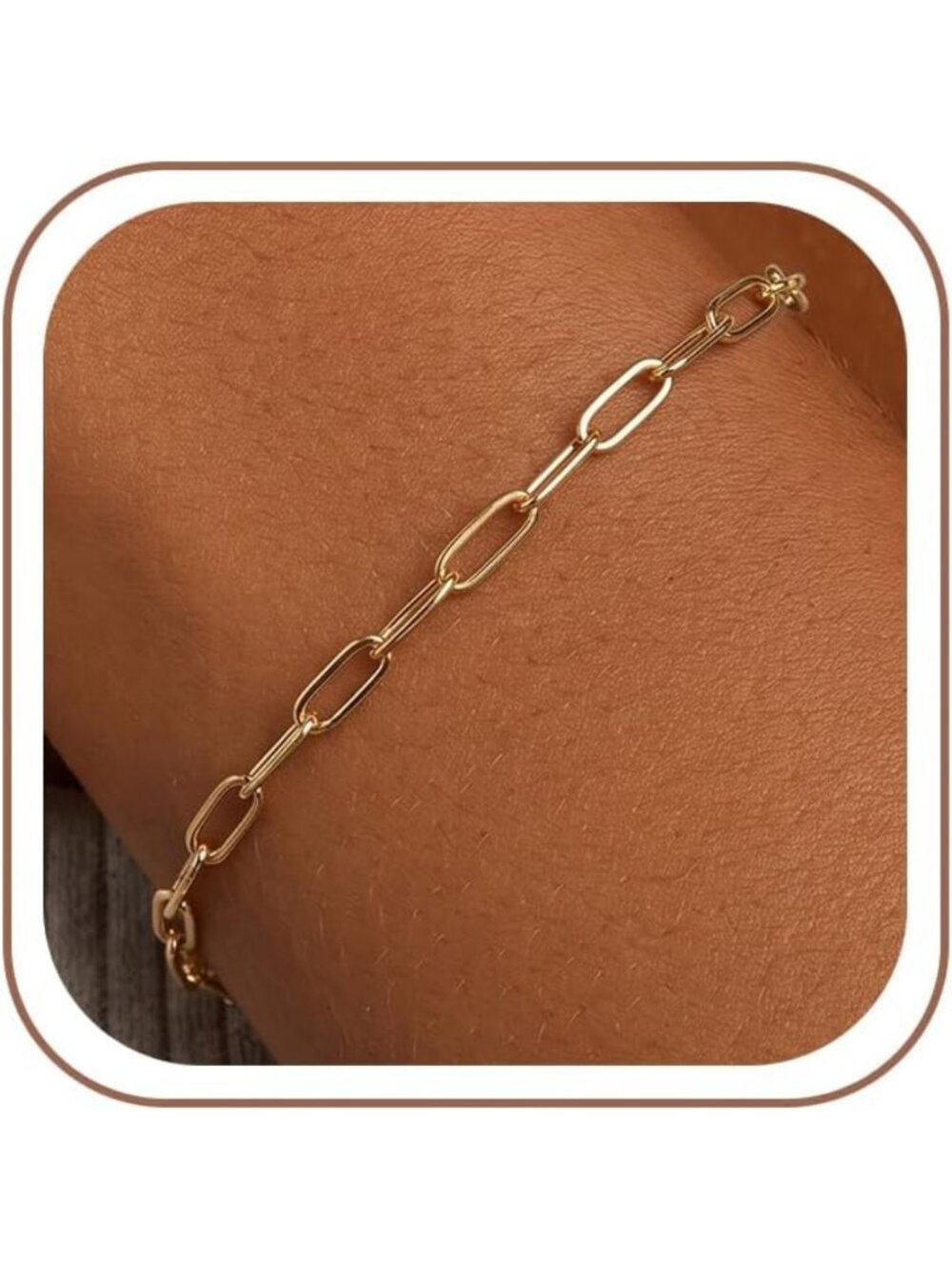 Stylish 4MM Sterling Silver Paperclip Chain Bracelet for Women - Elegant Jewelry
